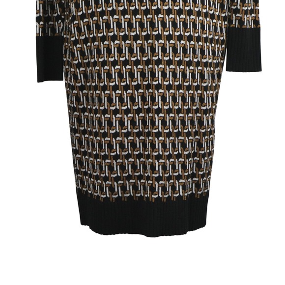 Chico's Womens Long Knit Cardigan Sweater Jacquard Open Front Size Medium - Picture 9 of 13